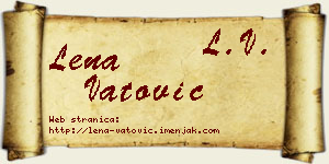 Lena Vatović vizit kartica